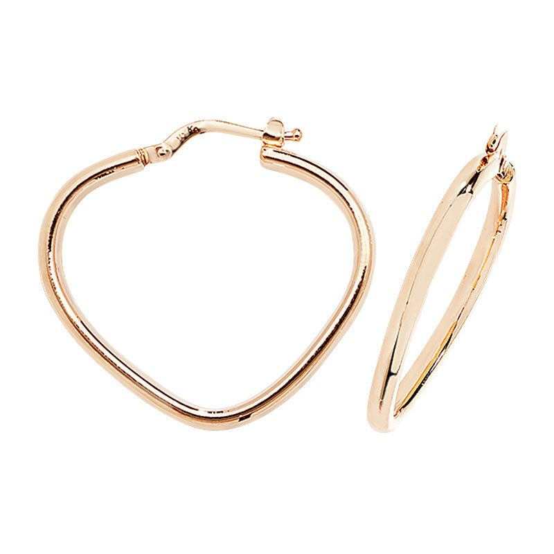 9K Gold Abstract Hoops